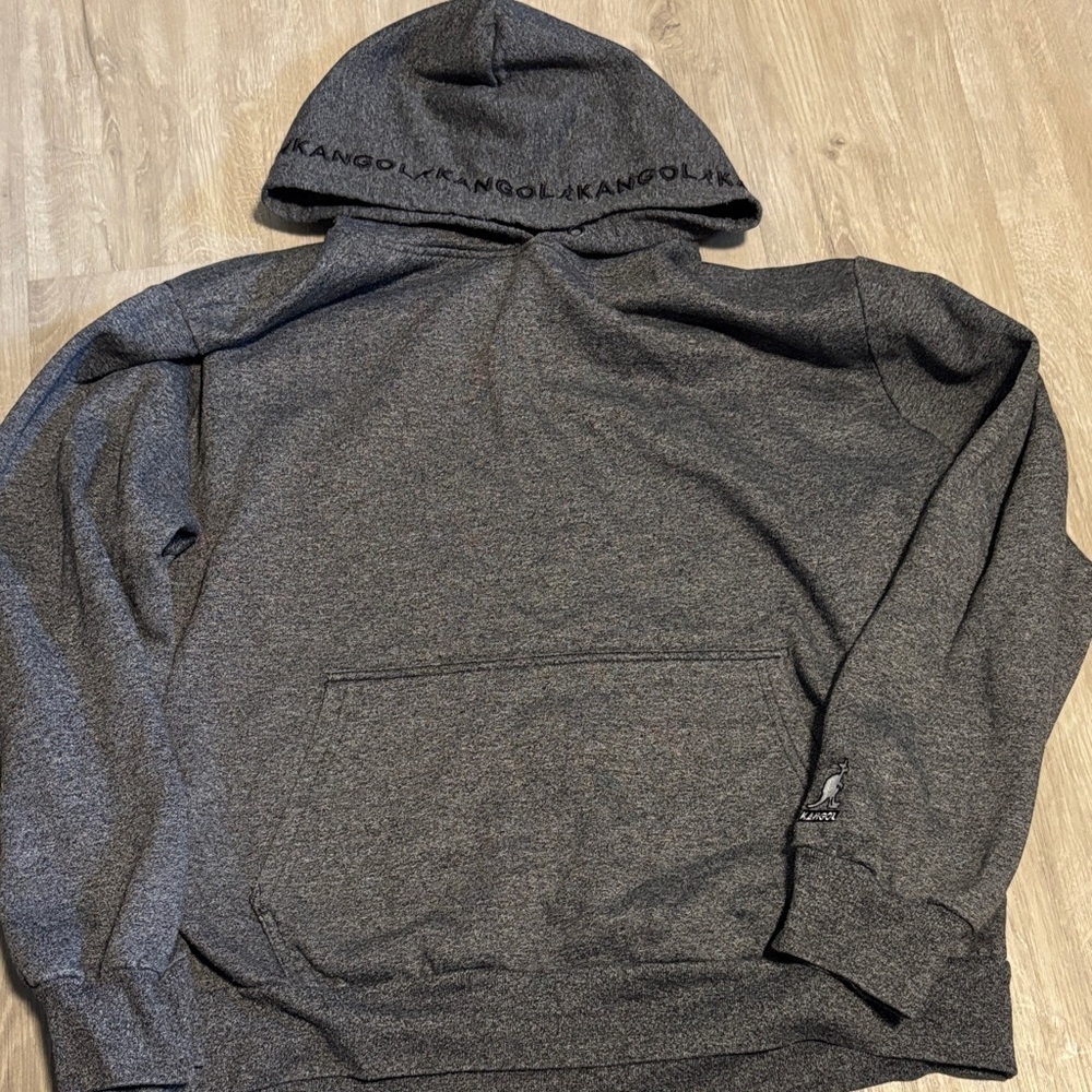 Kangol‎ Charcoal Hoodie - missing draw string